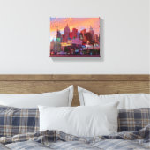 ニューヨーク – ニューヨークホテル#3キャンバス キャンバスプリント (インサイチュ (寝室))