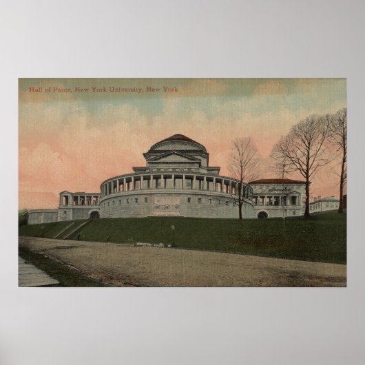 ニューヨーク – ニューヨーク大学殿堂 ポスター (正面)