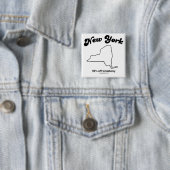 ニューヨーク- "ニューヨーク州モットー"のTシャツおよびGea 缶バッジ (インサイチュ)