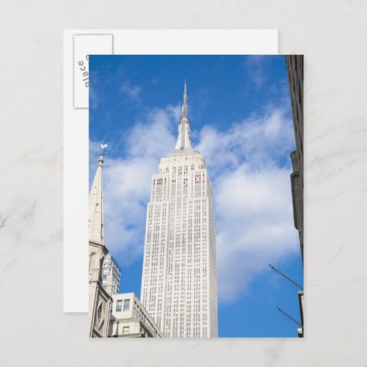 ニューヨーク，ニューヨーク，アメリカ合衆国-ニューヨークの繁華街の景色 ポストカード (正面/裏面)