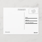 ニューヨーク，ニューヨーク ポストカード (裏面)