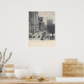 ニューヨーク，ニューヨーク，マンハッタン，ブロードウェイ,ヴィンテージ ポスター (キッチン)