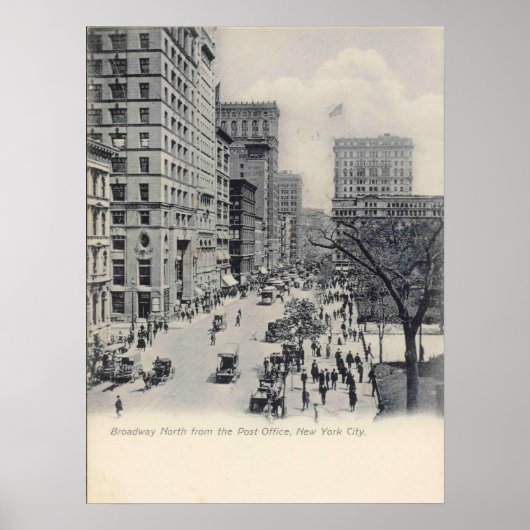 ニューヨーク，ニューヨーク，マンハッタン，ブロードウェイ,ヴィンテージ ポスター (正面)
