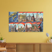 ニューヨーク,ニューヨーク – ラージレターシーン2 キャンバスプリント (インサイチュ (リビング))