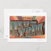 ニューヨーク,ニューヨーク – ラージレターシーン2 ポストカード (正面/裏面)