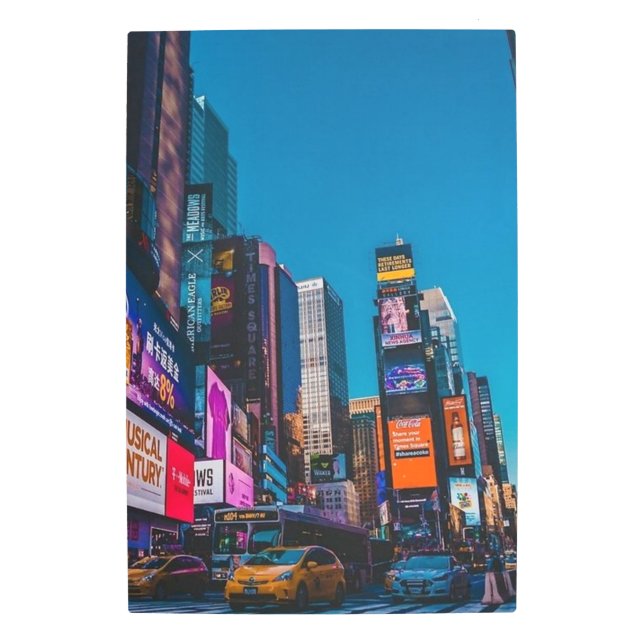 ニューヨーク，ニューヨーク，東海岸 メタルプリント (正面)