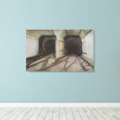 ニューヨーク – ハドソンリバートンネル、地下鉄システム キャンバスプリント (インサイチュ (ウッドフロア))