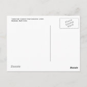 ニューヨーク，ハドソン，ウォーターフロントパークのB&Wはがき ポストカード (裏面)