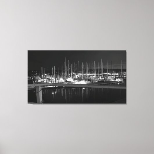 ニューヨーク，ハンティントンハーバー キャンバスプリント (正面)