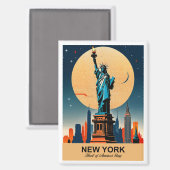 ニューヨーク：ハート・オブ・アメリカのストーリー・マグネット マグネット (正面/裏面)