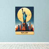 ニューヨーク：ハート・オブ・アメリカ キャンバスプリント (インサイチュ (ウッドフロア))