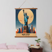 ニューヨーク：ハート・オブ・アメリカ 吊り下げ型タペストリー (寝室)