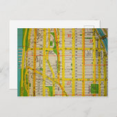 ニューヨーク・ハーレムヴィンテージマップ ポストカード (正面/裏面)