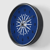 ニューヨーク・バッファロー国旗 壁時計 (傾斜)