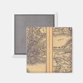 ニューヨーク、バッファロー、ボストン マグネット (正面/裏面)