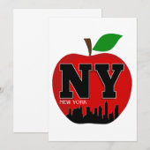 ニューヨーク ビッグアップル 招待状 (正面/裏面)