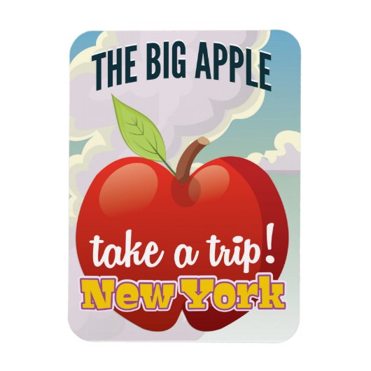 ニューヨーク ビッグアップル 旅行ポスター マグネット (縦)