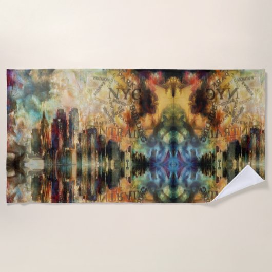 ニューヨーク ビーチタオル (正面)
