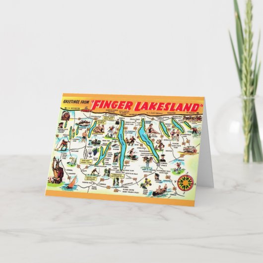 ニューヨーク フィンガー レイクス カード (正面)