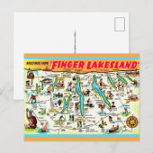 ニューヨーク フィンガー レイクス ポストカード (正面/裏面)