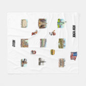 ニューヨーク フリースブランケット (正面(横))