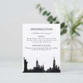 ニューヨーク ブラック＆ホワイト 情報カード 出欠カード (スタンド正面)