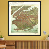 ニューヨーク，ブルックリンの空中風景（1908年） キャンバスプリント (インサイチュ (リビング))