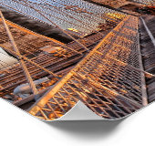 ニューヨーク，ブルックリンブリッジ ポスター (角)