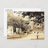 ニューヨーク，ブルックリン，カーネギーヴィンテージ ポストカード (正面/裏面)