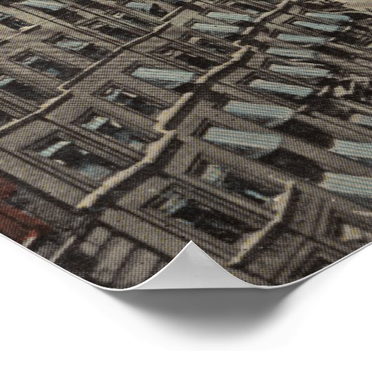 ニューヨーク – ブロードウェイ&アムステルダムアベニュー ポスター (角)