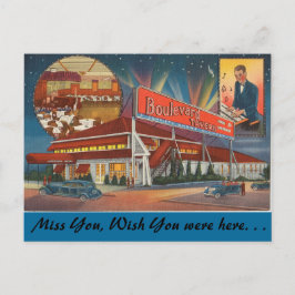 ニューヨーク、ブールバード・タバーン、夕食クラブ ポストカード