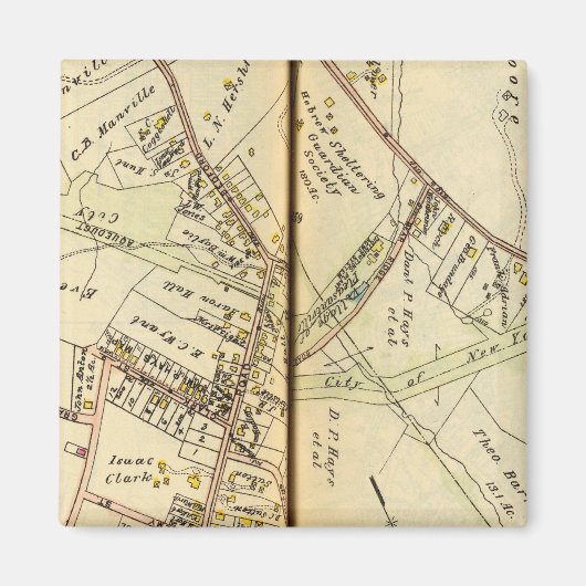 ニューヨーク・プレザントビル マグネット (正面)