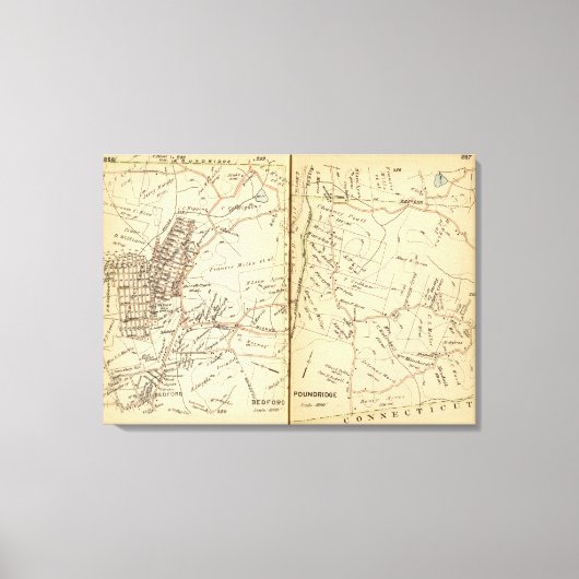 ニューヨーク，ベッドフォード キャンバスプリント (正面)
