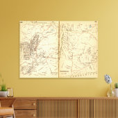 ニューヨーク，ベッドフォード キャンバスプリント (インサイチュ (リビング))