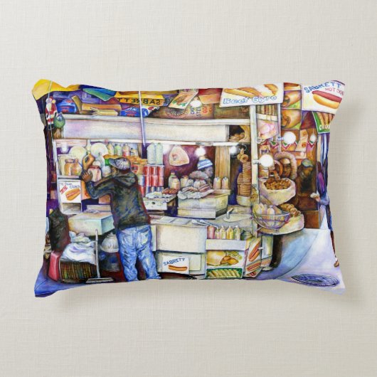 ニューヨーク·ホットドッグ·ゴッド アクセントクッション (正面)