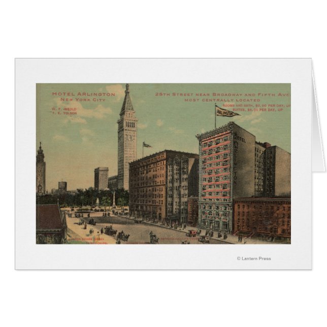 ニューヨーク – ホテルアーリントンニア (正面横)