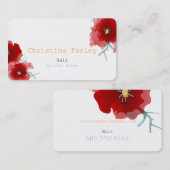 ニューヨーク·ボストン·ヘア 名刺 (正面/裏面)