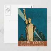ニューヨーク ポストカード (正面/裏面)
