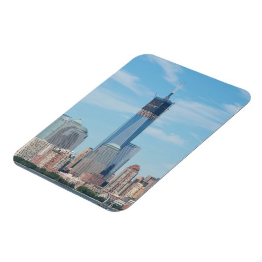 ニューヨーク。マンハッタンシティスカイライン マグネット (左側)