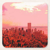 ニューヨーク，マンハッタン スクエアペーパーコースター (正面)