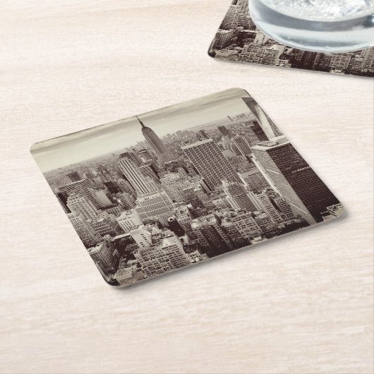 ニューヨーク，マンハッタン スクエアペーパーコースター (アングル)