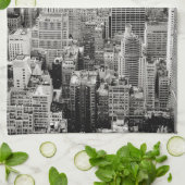 ニューヨーク,マンハッタン(パノラマ) キッチンタオル (折り畳み)