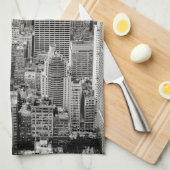 ニューヨーク,マンハッタン(パノラマ) キッチンタオル (四つ折り)