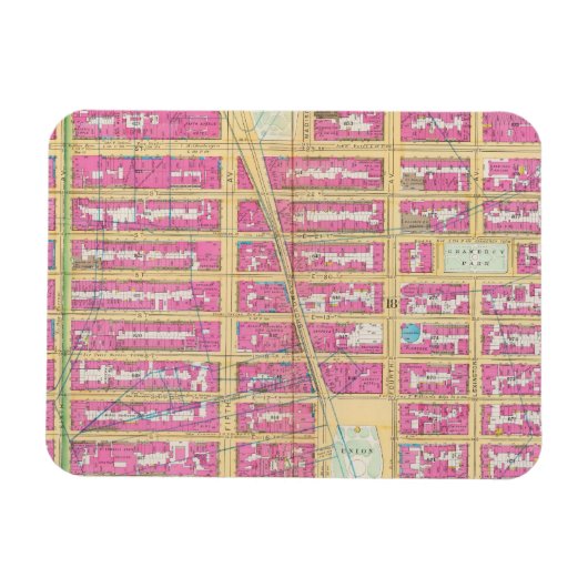 ニューヨーク，マンハッテン12 マグネット (横)