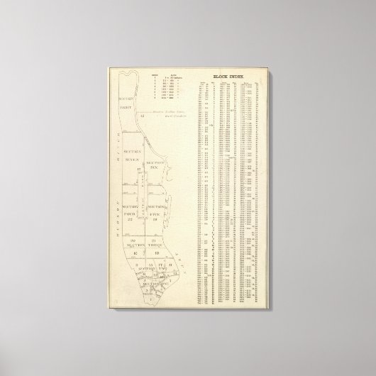 ニューヨーク，マンハッテン14 キャンバスプリント (正面)