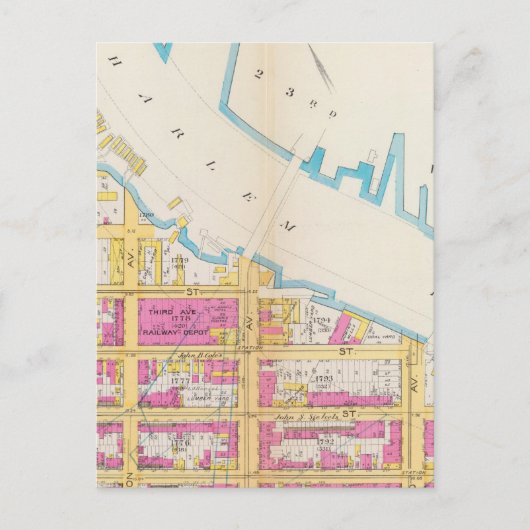 ニューヨーク，マンハッテン4 ポストカード (正面)