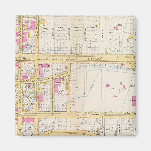 ニューヨーク，マンハッテン6 マグネット (正面)