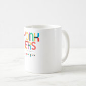 ニューヨーク・ミッドセンチュリーポップ・アートのアート コーヒーマグカップ (正面右)