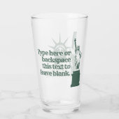 ニューヨーク メガネ オーダーメイド ニューヨーク お土産 タンブラーグラス (裏面)