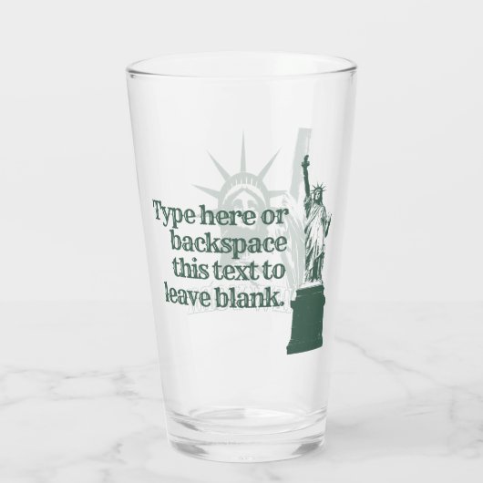 ニューヨーク メガネ オーダーメイド ニューヨーク お土産 タンブラーグラス (裏面)